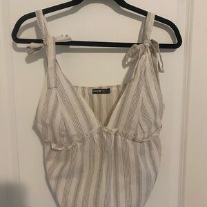 SHEIN Beige Striped Camisole Top